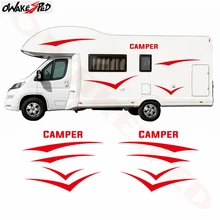 1 комплект автостайлинг автофургон дорожный прицеп Camper графика виниловые наклейки тело внешние аксессуары Декор наклейки