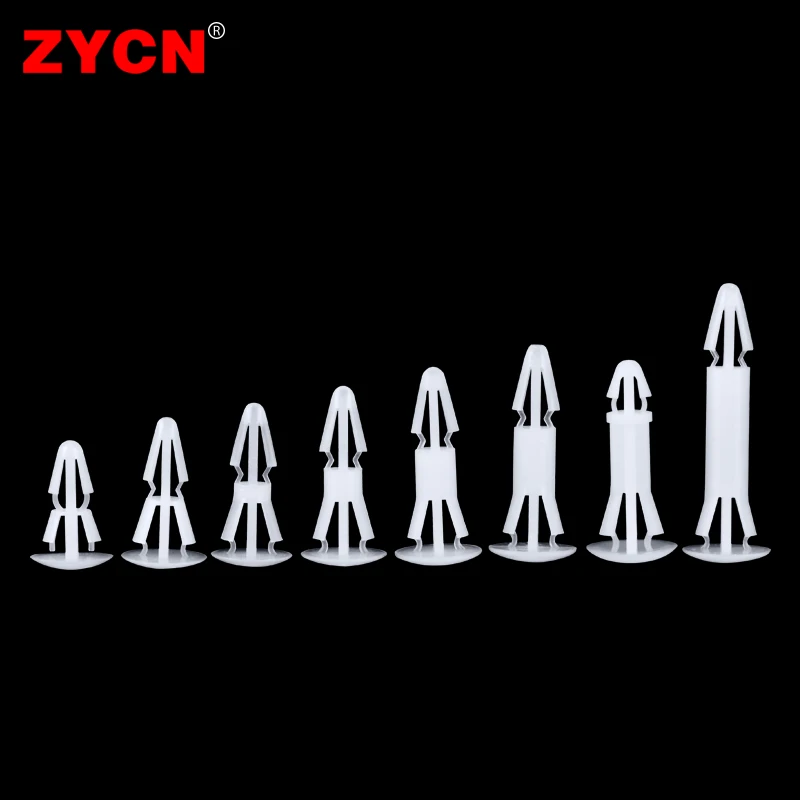 100PCS PC Board Round Bottom Rivet Isolation Column Nylon Plastic Motherboard Circuit Support Insulation Spacer Pillar RC-5 |