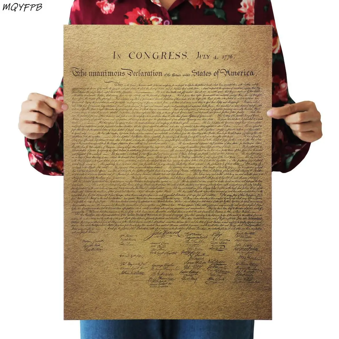 Крафт-бумага 50x35 см американская декларация независимости | Дом и сад