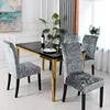 Velvet Chair Covers Solid Color Desk Seat Protector Seat Slipcovers for Hotel Banquet Wedding Universal Size housse de chaise 5