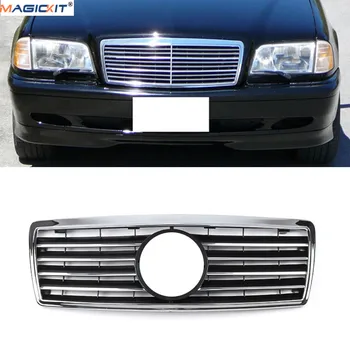

MagicKit Front Diamond grille Suitable For MERCEDES-BENZ W202 C-CLASS Sports grille 1993-2001 C220 C280 C36 AVANTGARDE