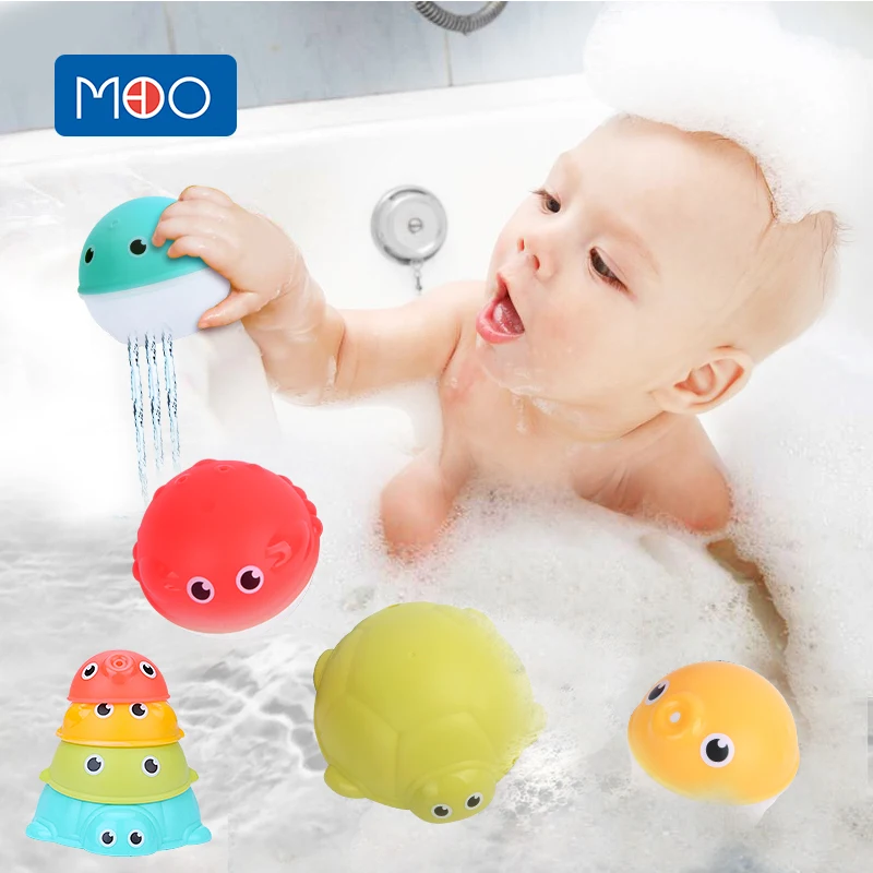 

Bath Toys for Newborn 0-12 month Stacking Cups Bath Toy for Toddlers 6-12 month Water Educational Toys for Children Bathroom Toy