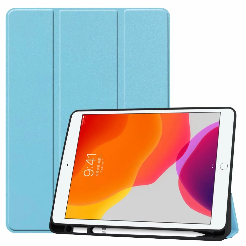 Чехол для планшета для Ipad 10,2 защитный чехол с держателем для ручки для Apple Ipad 7 7 10," A2200 A2198 A2232 чехол+ стилус
