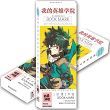 36 шт./компл. с героями из мультфильма «Мой герой Бумага Закладка для книги мультфильм закладки книжные держатели вентиляторы подарочная карта