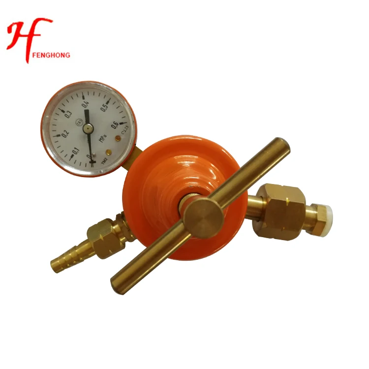 

Wholesale price aluminium lpg gas regulator with gauge for welding
