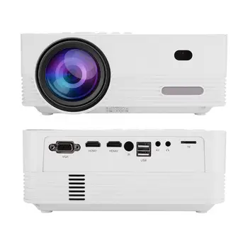 

Q6 Mini Portable LED Projector Smart HD Home Office No Screen TV 1280 X 720P AC100-240V Office Projector