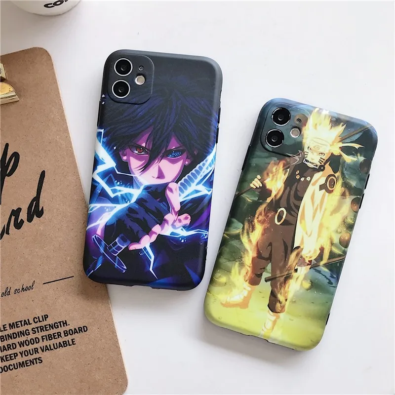 

Cartoon animation Naruto Couples Phone Cover Case For Iphone X 11 pro Xs Max Xr 10 8 7 6 6s Plus SE 4.7Luxury soft Coque Fundas