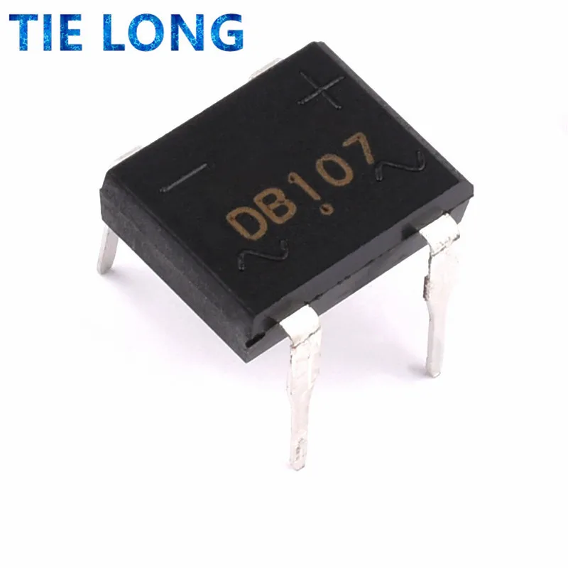 10pcs/lot DB107 DIP-4 1A 1000V Single Phases Diode Rectifier Bridge diode bridge rectifier electronic component rectifier diodes electrical rectifier diodes electrical diodes electrical component In Stock