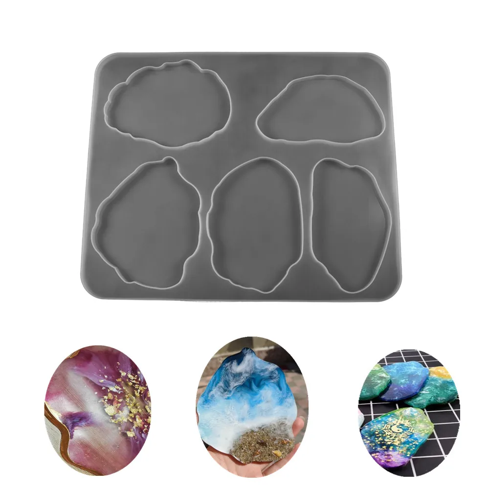 

Irregular Cloud Shape Silicone Molds UV Epoxy Resin Mould Silicone Coaster Molds for DIY Craft Jewelry Making Table Decoration