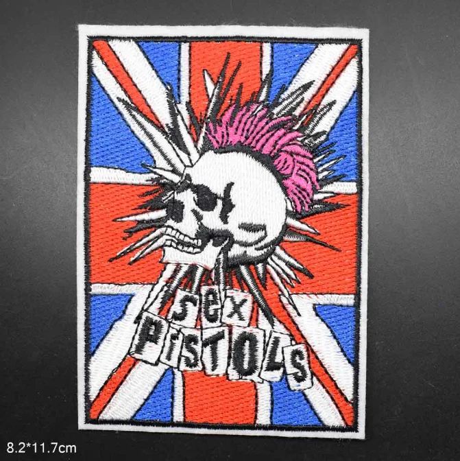 Rock N Roll Music Embroidered Iron-On Patch