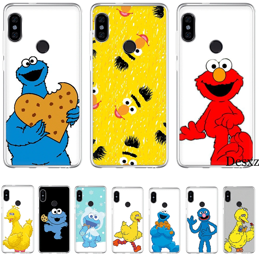 

Mobile Phone Case TPU For Xiaomi Mi CC9 CC9E 9T Mix 2S 6 8 9 SE A1 A2 5X 6X MAX 3 A3 Pro Lite Cover Cookie Sesame Street Newly