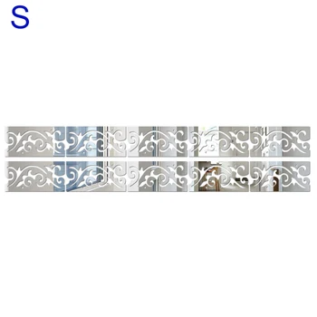 

Waterproof Adhesive Wall Sticker Mirror Border Home Kitchen Office Decor Display