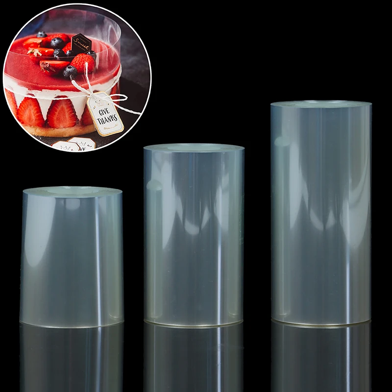 10m 1 Roll Transparent Cake Surround Film Kitchen Acetate Collar For Baking 16/8/10cm | Дом и сад