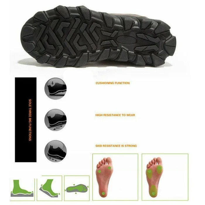 New Arrival Men PU Leather Sport Winter Boots Warm Shoes Thicken Soft Anti-slip for Outdoor