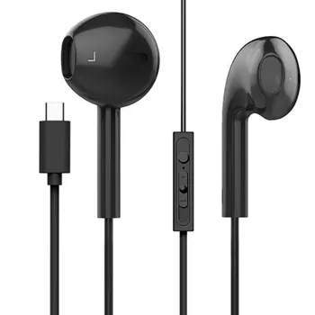 

AHHROOU USB Type-C Earphones Wired Control With Microphone Type C headset USB-C Earbuds For LeEco Le 2 / Max/ Pro for Xiaomi