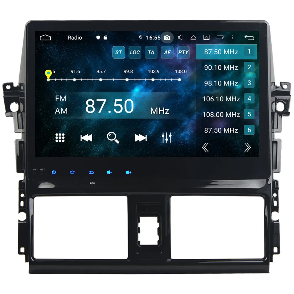Klyde 10," ips 4G Android 9,0 Восьмиядерный 4 Гб ОЗУ 64 Гб ПЗУ DSP BT автомобильный DVD мультимедийный плеер радио для Toyota Yaris, Vios 2013