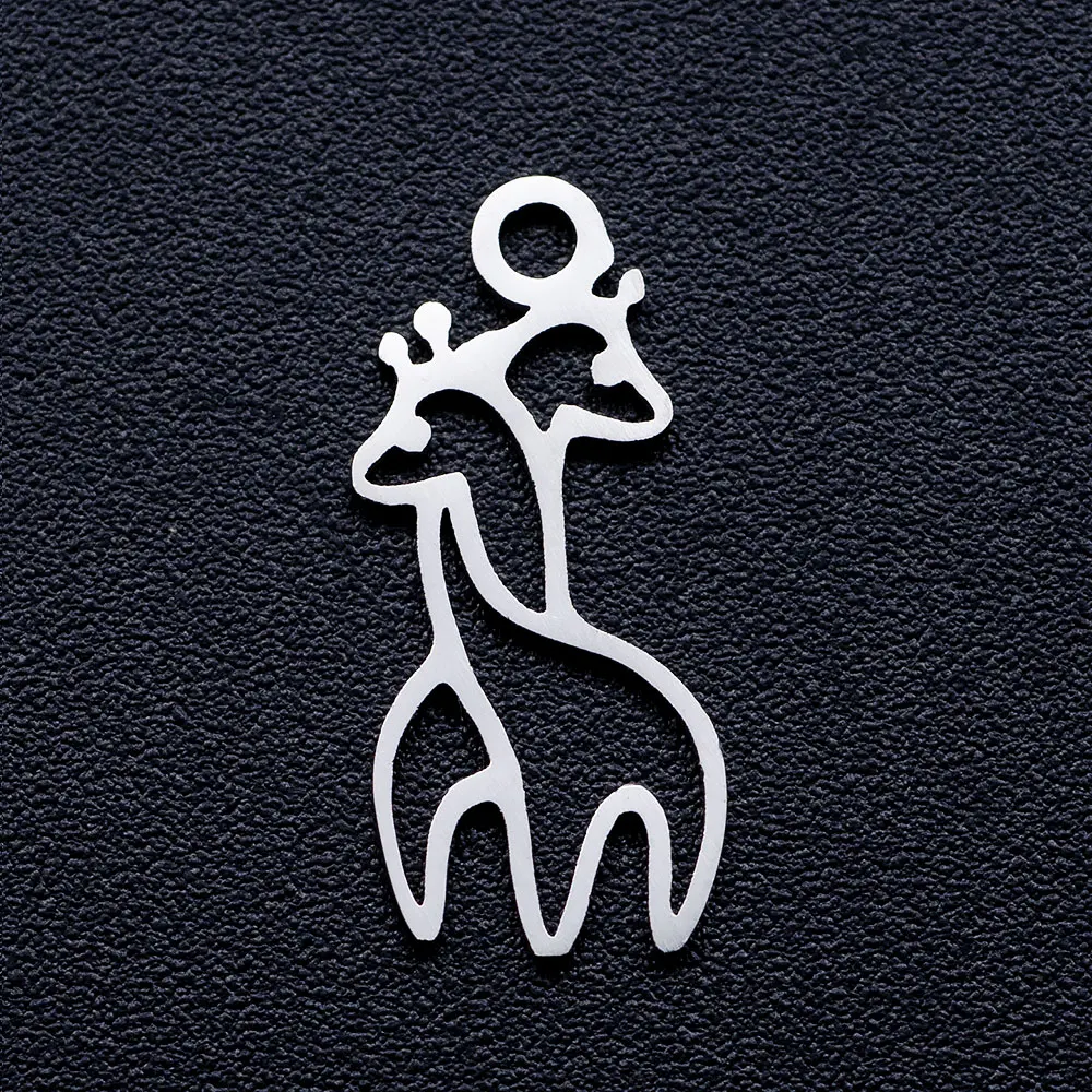 10pcs/lot Giraffes DIY Jewelry Charms Wholesale 100% Stainless Steel Factory Direct Charm for Bracelet Making 10pcs/lot Giraffes DIY Jewelry Charms Wholesale 100% Stainless Steel Factory Direct Charm for Bracelet Making