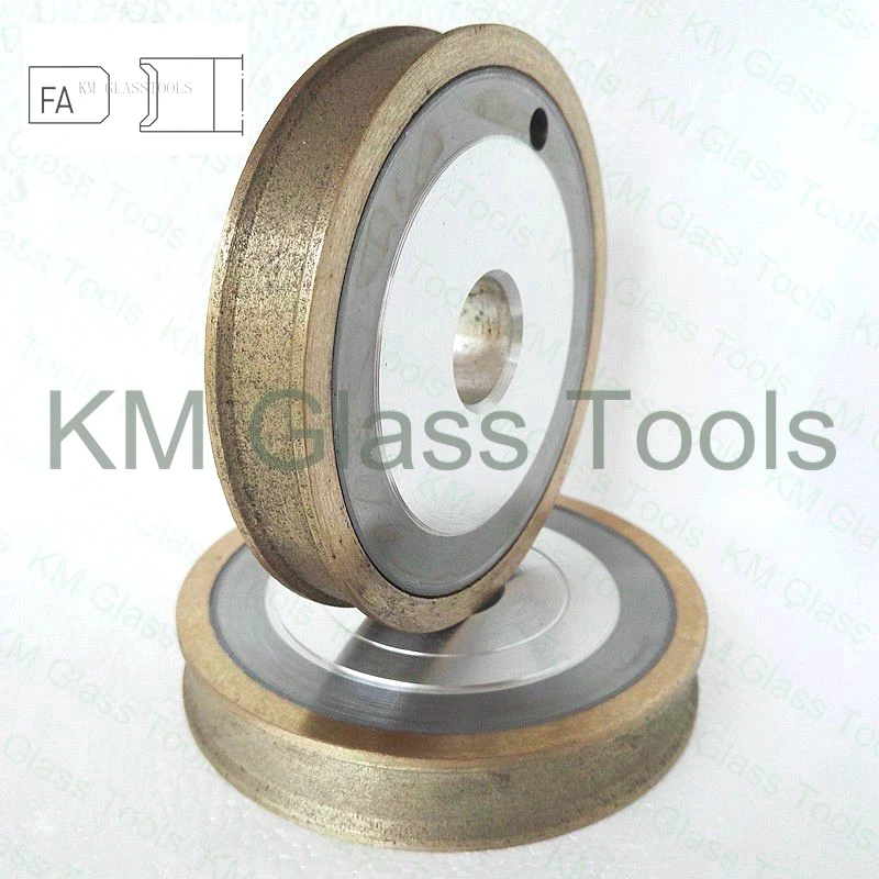 Peripheral Daimond wheel 100x22xFA3/4/5/6/8/10/12/15/19mm for Shape Glass Edging Machine