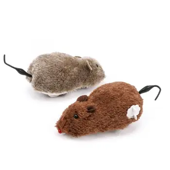

Cat Toy Plush Wind Up Running Animal Toys Funny Cartoon Robotic Moving Mouse Party Chaser Toy For Kids Kitty (Random Color)At