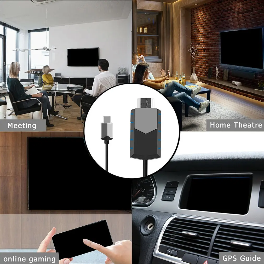 MHL usb type C к HDMI 1080P телевизионный HD кабель адаптер для Android телефонов для samsung Аудио Видео шнур провода