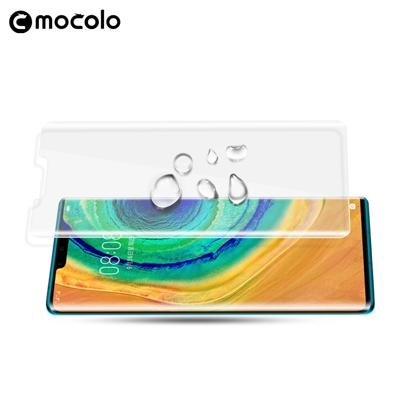 Для huawei mate 30 Защитная пленка для экрана Mocolo полностью жидкое клееное 3D изогнутое УФ закаленное стекло для huawei mate 30 Pro Защитная пленка для экрана
