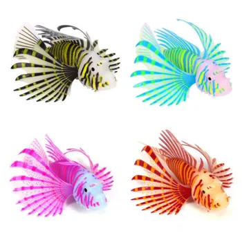 

Aquarium Landscaping Aquarium Decoration Luminous Simulation Color Lionfish Silicone Material Fish Fish Tank Decoration