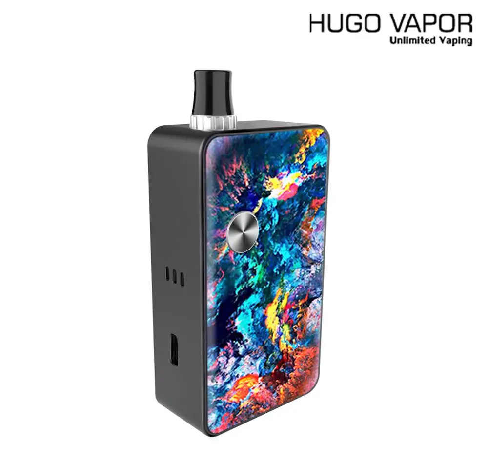E Cigarette Pod System Kit Hugo Vapor Planet 45w Pod Vape Kit 3ml Pod Cartridge Power By Battery Vs Vinci Pal 2 Pro Best Products