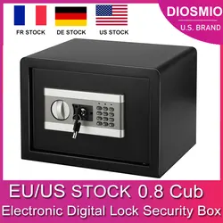 Coffre Fort Coffre fort de 0.8 pieds cubes, Stock EU/US, boîte de sécurité numérique électronique avec clavier, indicateur LED, étanche au feu 