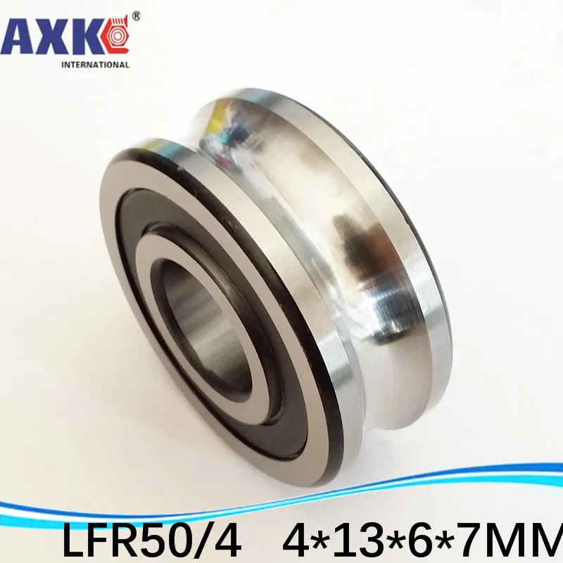 LFR50/4 НПП LFR50/4 KDD желобчатые опорные роликовые подшипники 4*13*6*7 мм(точные двухрядные шарики) ABEC-5