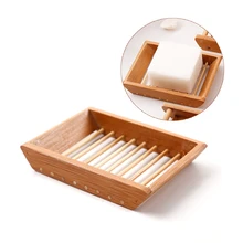 Портативная деревянная посуда, креативный простой ручной дренаж для мыла, Коробка для мыла для ванной комнаты, Деревянный Мыльница, держатель
