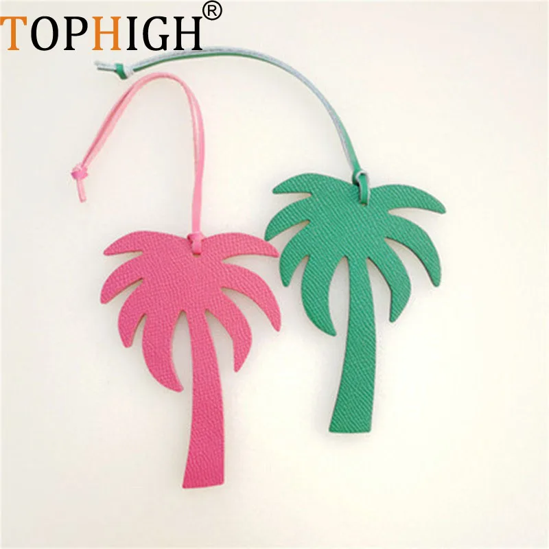 TOPHIGH Latest Design Genuine Leather Palm Tree Maple Leaf