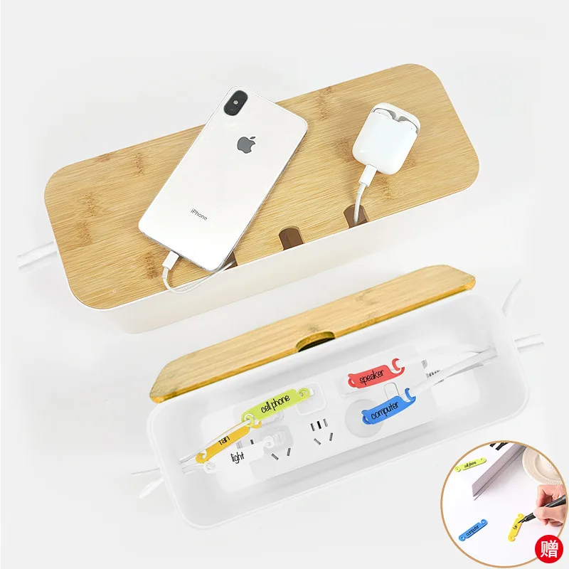 

Cable storage box power board wire box dust-proof charger socket organizer network wire storage box charger wire management