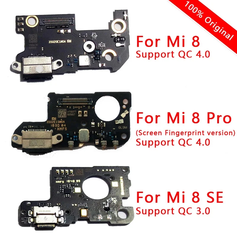 Оригинальный зарядный порт для Xiaomi Mi 8 Pro плата зарядки USB печатной платы Mi8 SE