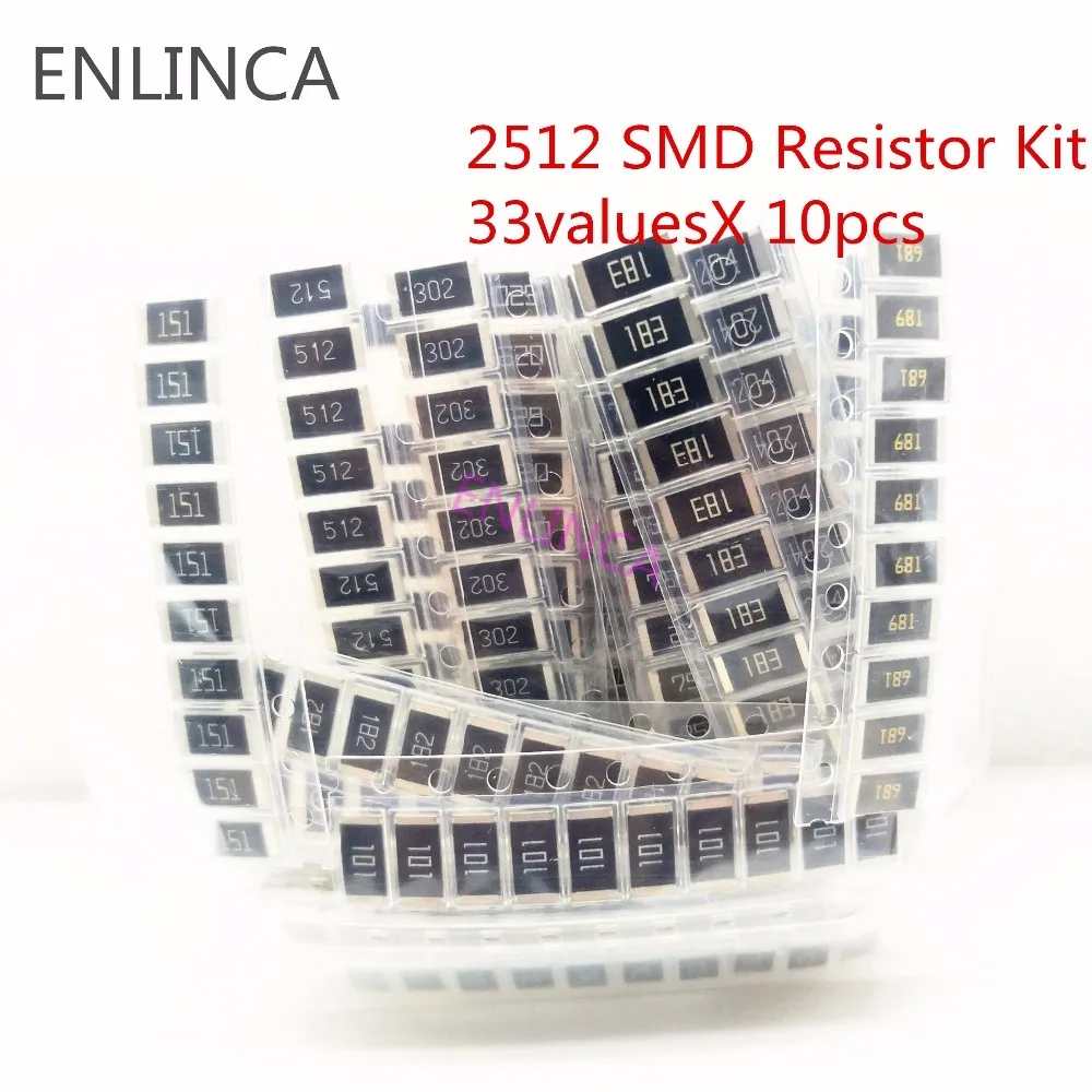 330Pcs-2512-Alloy-resistance-SMD-Resistor-Kit-Assorted-Kit-1ohm-1M-ohm ...