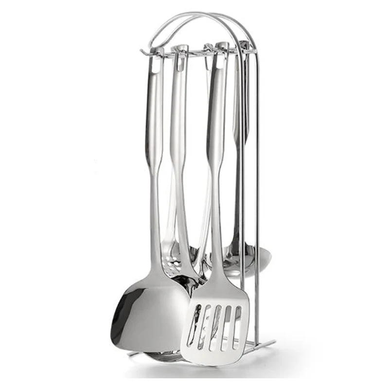 210213/Household stainless steel kitchen utensils piece set /spatula /Cookware Sets/Humanized design/Brushed polished | Дом и сад
