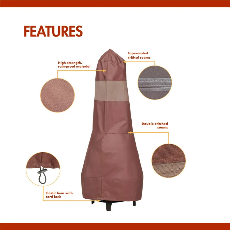 91X135X33 см 36in открытый Chiminea крышка водонепроницаемый пылезащитный открытый покрытие для барбекю гриль полиэстер