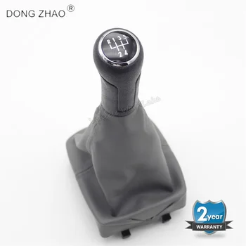

For VW Polo 9N 9N2 GTI 2002 2003 2004 2005 2006 2007 2008 2009 2010 Car-Styling 5 Speed Gear Shift Knob Gaitor Leather Boot