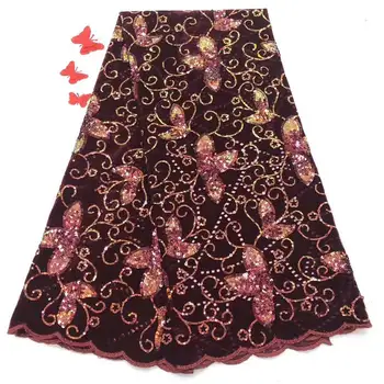 

New arrival African Lace Fabric Embroidered Nigerian Laces Fabric Bridal High Quality French Tulle Lace Fabric For Dress KYY940A