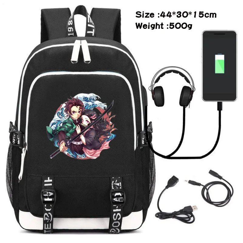 Рюкзак Kimetsu с отделением для карт и USB-портом | Багаж сумки