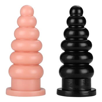 New Arrival Big Anal Plug Dildo Sex Toys For Women Men Fist Strap On Masturbators Prostate Massage Butt Plug Pull Bead Anal Toy 5