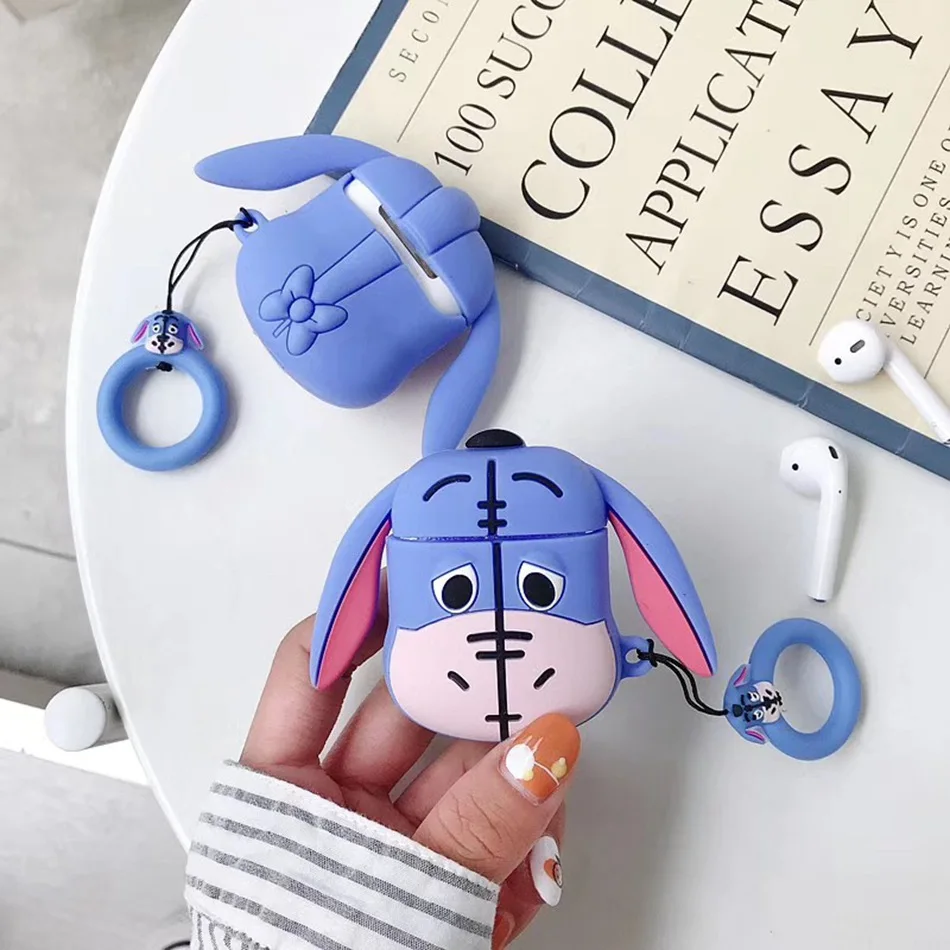 Чехол для наушников Potato для Airpods, силиконовый чехол для наушников с милым мультяшным медведем для Apple Air pods, чехол для наушников, аксессуары