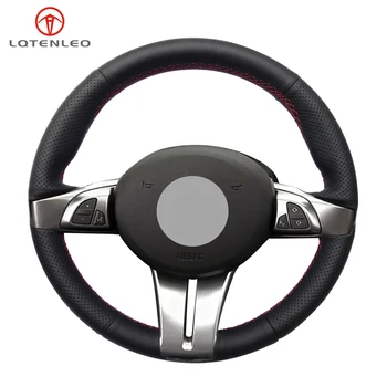 

LQTENLEO Black PU Artificial Leather DIY Hand Car Steering Wheel Cover For BMW Z4 E85 (Roadster) 2003-2008 E86 (Coupe) 2005-2008