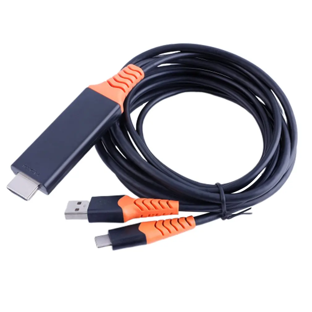 Для Iphone Hd кабель Lightning-кабель Hdmi, Hd для мобильного телефона Iphone к Hdmi с линейный экранированный кабель адаптер Airplay