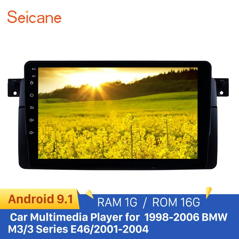 Seicane 9 &quotАвтомобильный gps Радио Android 1 для 1998-2006 BMW M3/3 серии E46/2001-2004 MG с HD сенсорным