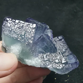 

71g.10.6Natural green blue fluorite, crystal mineral crystal specime