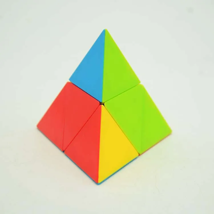 

[Music Party Second-Order Pyramid] 2-Order Triangular Multi-color Rubik's Cube-Style Children's Early Childhood Educational Toys
