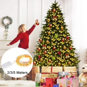 

LED String light Silver Wire Fairy warm white Garland Home Christmas Wedding Party Decoration