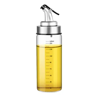 

1PCS 180ml/ 300ml/500ml Oil Bottle Stainless Steel Oil Bottle Stopper Sprayer Leakproof Seasoning Jar BBQ Sprayer Kitchen Tool