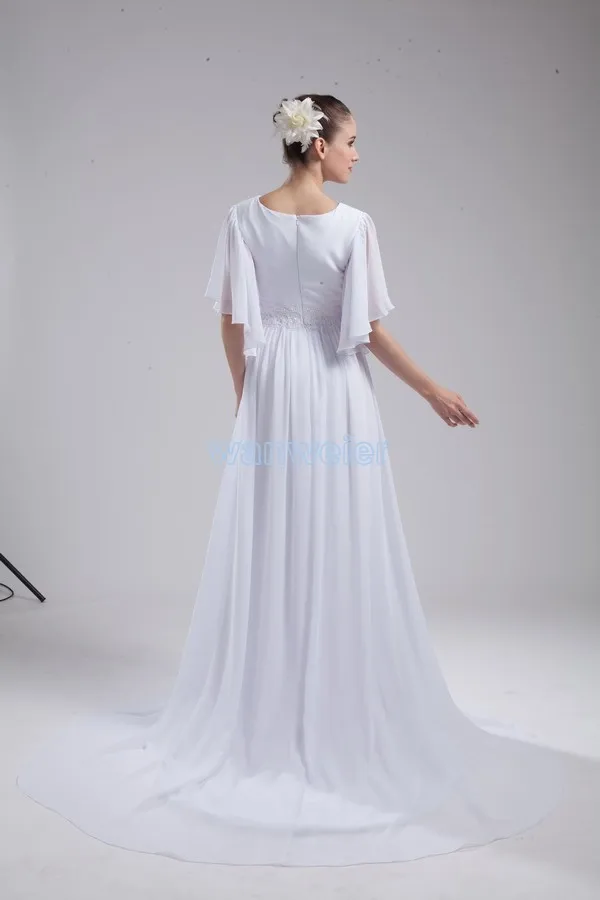 Официальное платье vestido de noiva,, короткий рукав, дебютантное шифоновое свадебное платье с рукавами, платья для матери невесты