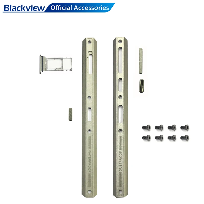 

Blackview Original Metal Button BV9600Pro Side Cover totally Metal Case with volume Boot Button for repair parts of Smart Phone